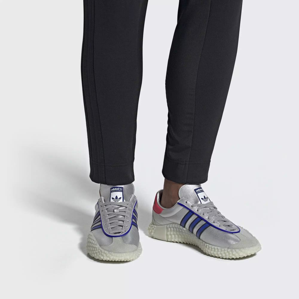 Adidas CountryxKamanda Tenis Plateados Para Mujer (MX-65173)